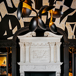 Обои ручная роспись в стиле Арт-деко Symphony Original colourway on Flint silk dupion варинант исполнения - 5 | Loft Concept в Красноярске