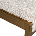 Стул барный букле бежевый с каркасом цвета матовое золото Tactility варинант исполнения - 3 | Loft Concept в Красноярске