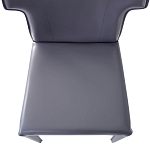 Стул серый из искуственной кожи на 4-х ножках Enigma Gray варинант исполнения - 3 | Loft Concept в Красноярске