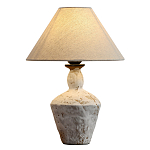 Настольная лампа с керамическим фактурным основанием и тканевым абажуром Eastern Tale варинант исполнения - 1 | Loft Concept в Красноярске