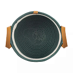 Корзина для хранения с ручками Interlacement Green  варинант исполнения - 1 | Loft Concept в Красноярске