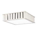 Потолочный светильник квадратный с гофрированным серебрянным абажуром Millennium варинант исполнения - 1 | Loft Concept в Красноярске