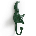 Настенный крючок лиса Fox Wall Hook Green варинант исполнения - 2 | Loft Concept в Красноярске