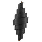 Бра в форме спирали черное с золотой внутренней отделкой Warm Glow варинант исполнения - 2 | Loft Concept в Красноярске