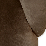 Барный стул со спинкой на 4-х деревянных ножках Коричневый Велюр Vendramin Chair  варинант исполнения - 4 | Loft Concept в Красноярске