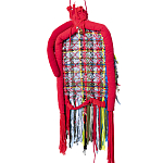 Настенный ковер разноцветный из одежды Heart варинант исполнения - 2 | Loft Concept в Красноярске