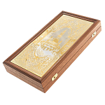 Нарды настольные из натурального камня лазурит и долерит Backgammon from Stone варинант исполнения - 6 | Loft Concept в Красноярске