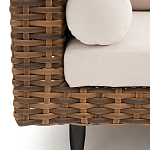 Трехместный садовый диван из плетеного пластика Matteo варинант исполнения - 4 | Loft Concept в Красноярске