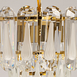 Люстра многоярусная с овальными прозрачными подвесками 28 см Harmonica варинант исполнения - 6 | Loft Concept в Красноярске