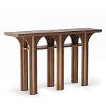 Консоль деревянная с арочным основанием Arch Passage варинант исполнения - 1 | Loft Concept в Красноярске