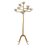 Торшер золотой в виде растения Golden Flower Glade варинант исполнения - 2 | Loft Concept в Красноярске