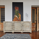 Комод в винтажном стиле с 3-мя дверцами Cardenas Chest of Drawers Vintage Beige варинант исполнения - 2 | Loft Concept в Красноярске