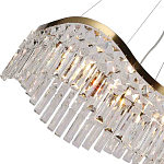 Люстра подвесная волнистой формы с хрустальными подвесками Ludivine Lighting варинант исполнения - 3 | Loft Concept в Красноярске