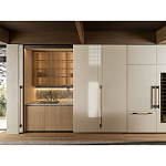 Кухонный гарнитур из камня и дерева с раздвижными дверцами TIVALÌ 2.0 Dada Engenereed Kitchen варинант исполнения - 2 | Loft Concept в Красноярске