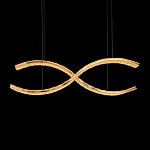 Люстра волнистой формы с фактурным хрустальным плафоном Light Delight варинант исполнения - 1 | Loft Concept в Красноярске