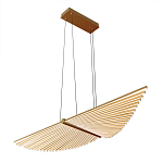 Люстра в виде распахнутых крыльев из тонких металлических планок Flight of Freedom варинант исполнения - 3 | Loft Concept в Красноярске