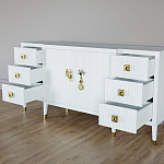 Большой Комод-буфет Elsa Dreams White с ящиками варинант исполнения - 6 | Loft Concept в Красноярске
