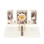 Настольный письменный набор из мрамора и креноида с гербом России Marble Accessory варинант исполнения - 1 | Loft Concept в Красноярске
