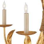 Люстра золотая с декором в виде перьев Bunch of Feathers варинант исполнения - 1 | Loft Concept в Красноярске