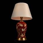 Настольная лампа бордовая с изображением птиц Slip Away варинант исполнения - 4 | Loft Concept в Красноярске