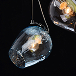 Люстра каскадная с 9-ю разноцветными стеклянными плафонами Kaleido варинант исполнения - 6 | Loft Concept в Красноярске