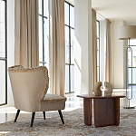 Кресло с декором бахрома Linen Fringe Chair Beige варинант исполнения - 8 | Loft Concept в Красноярске