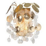 Бра с декоративными подвесками из прозрачного стекла в форме монеток FAIRYTREE Light варинант исполнения - 2 | Loft Concept в Красноярске