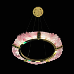 Люстра в форме кольца розовая Warm Pink Light варинант исполнения - 5 | Loft Concept в Красноярске