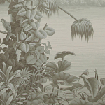 Обои ручная роспись Le Brésil Crystal Grey варинант исполнения - 2 | Loft Concept в Красноярске