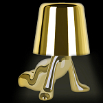 Настольная лампа фигурная цвета золото с гладким абажуром Высота 17 см Sophia варинант исполнения - 1 | Loft Concept в Красноярске