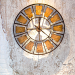 Часы настенные из металла в стиле лофт Clock with History варинант исполнения - 2 | Loft Concept в Красноярске