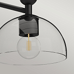 Люстра с 3-мя прозрачными полусферическими плафонами из стекла Alora Mood варинант исполнения - 8 | Loft Concept в Красноярске