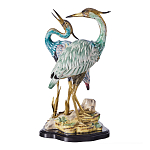 Статуэтка в виде двух птиц из фарфора с бронзовыми элементами Bird of the Garden of Eden варинант исполнения - 1 | Loft Concept в Красноярске