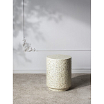 Приставной столик с рисунком из раковин устриц Bone Inlay варинант исполнения - 10 | Loft Concept в Красноярске