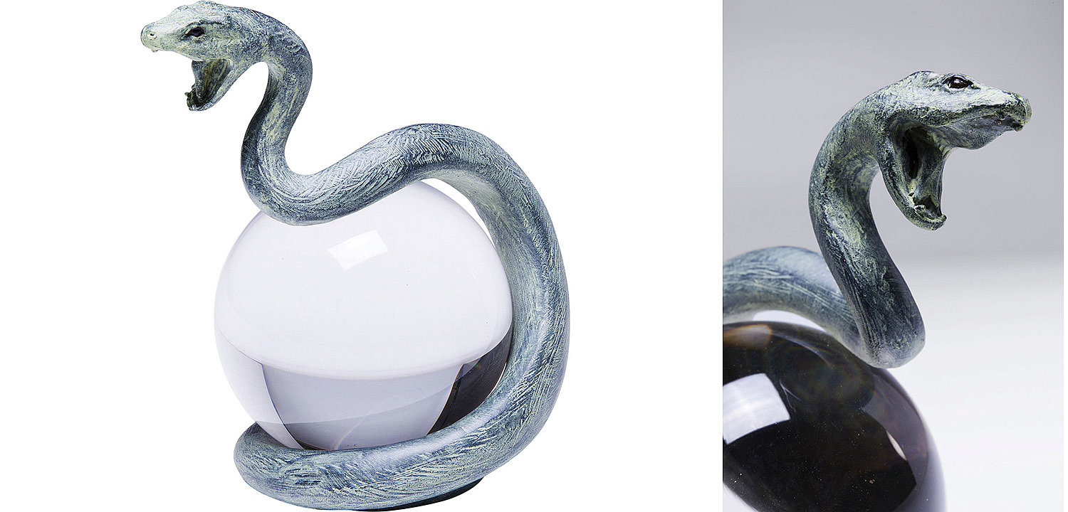 Статуэтка Змея на прозрачном шаре - Loft-Concept в Красноярске