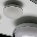 Потолочный светильник овальной формы белого цвета с 4-мя лампами Lunar Pebbles варинант исполнения - 11 | Loft Concept в Красноярске