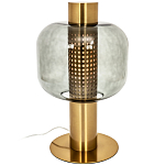 Настольная лампа со стеклянным плафоном Elario Metal Glass Table Lamp варинант исполнения - 1 | Loft Concept в Красноярске