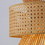 Подвесной светильник с абажуром из натуральных материалов Light Inside the Cell варинант исполнения - 4 | Loft Concept в Красноярске