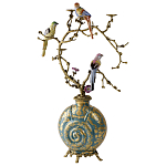 Бронзовый подсвечник Птичий рай Flora варинант исполнения - 2 | Loft Concept в Красноярске