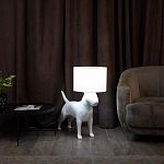 Лампа COLLECTION OF DOGS с абажуром Бультерьер варинант исполнения - 3 | Loft Concept в Красноярске
