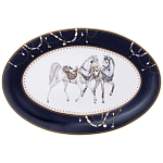 Сервиз обеденный из фарфора с изображением лошадей на 6 персон 23 предмета Porcelain Horse Set варинант исполнения - 2 | Loft Concept в Красноярске