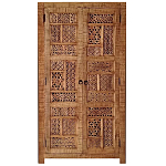 Этнический шкаф с орнаментом резьба из дерева Indian Antique Furniture варинант исполнения - 3 | Loft Concept в Красноярске