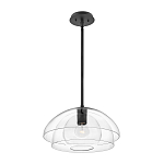 Подвесной светильник с прозрачным двойным стеклянным плафоном в форме купола и внутренней сферой Hinkley варинант исполнения - 2 | Loft Concept в Красноярске