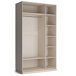 Шкаф трёхдверный с 1-ой зеркальной дверью Satin Furniture варинант исполнения - 3 | Loft Concept в Красноярске