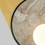Бра с каменным диском в металлической раме Sandstone Painting варинант исполнения - 2 | Loft Concept в Красноярске