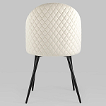 Мягкий стул в бежевом велюре Miruna Chair варинант исполнения - 4 | Loft Concept в Красноярске