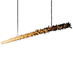 Люстра линейная светодиодная из необработанных кристаллов Mountain Comet варинант исполнения - 5 | Loft Concept в Красноярске