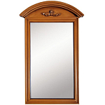 Настенное зеркало в деревянной раме орехового цвета Guirlande de Roses Walnut Color Mirror варинант исполнения - 1 | Loft Concept в Красноярске