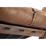 Двухместный диван Duncan винтажная коричневая кожа варинант исполнения - 3 | Loft Concept в Красноярске