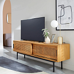 ТВ-тумба с плетеным декором Tate Wicker TV Stand варинант исполнения - 5 | Loft Concept в Красноярске